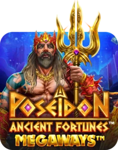 Poseidon Ancient Fortunes Megaways game thumbnail.