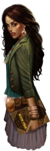 A thumbnail of the character Amber from the casino slot game Immortal Romance.