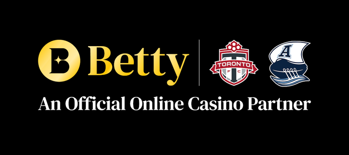 Feature image for the press release announcing Betty Casino as an Official Casino Partner of Toronto FC and the Toronto Argonauts.