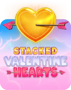 A thumbnail for the Stacked Valentine Hearts slot game.