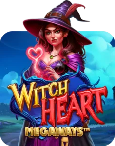 A thumbnail for the Witch Heart Megaways slot game.
