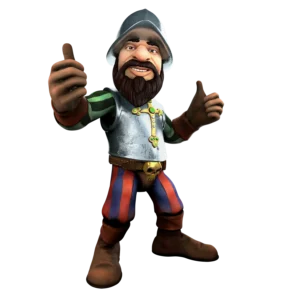 A thumbnail of Gonzo from the casino slot game Gonzo's Quest.