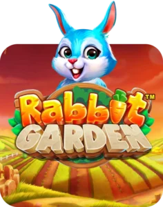 An icon for the Easter slot game Rabbit Garden.
