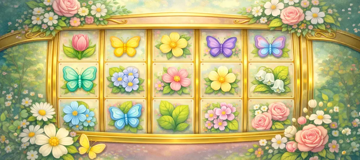 A feature image for an article about spring casino slots games to play.