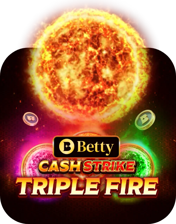 A thumbnail for the real money casino slot game Betty Cash Strike Triple Fire.