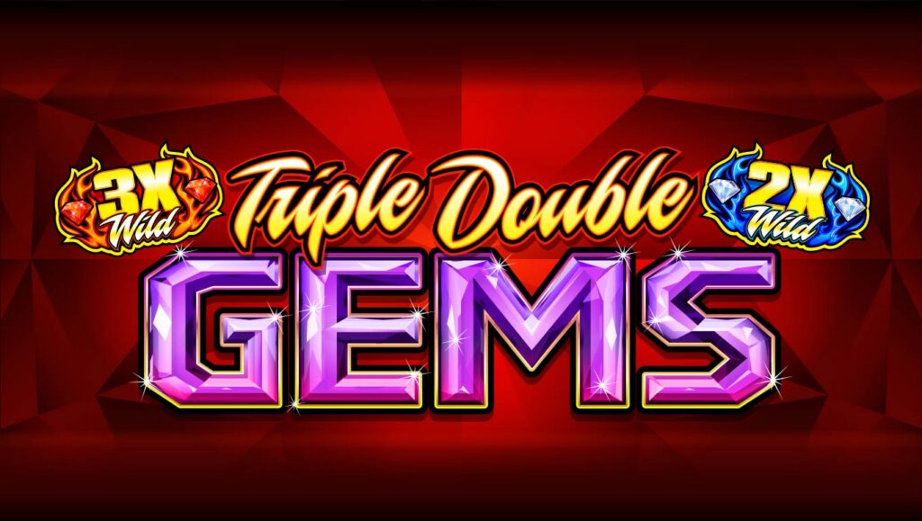 The promotional banner for Triple Double Gems.