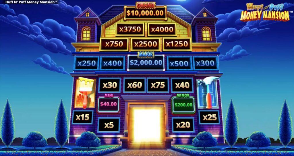 The Mansion in Huff N’ Puff Money Mansion.