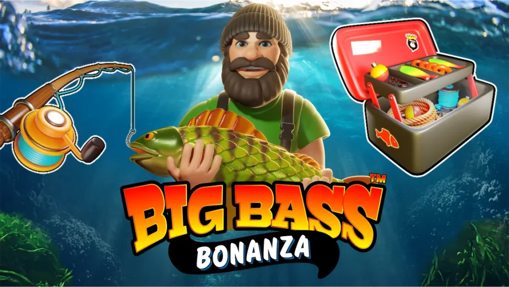 A promotional banner for the game Big Bass Bonanza.